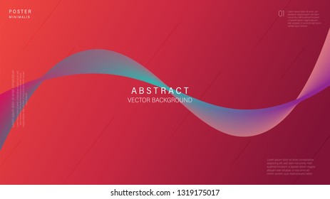 3d abstract motion fluid background, modern line wave with multi color. Vector 