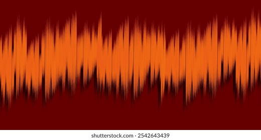 3d abstract with orange gradient color with red background