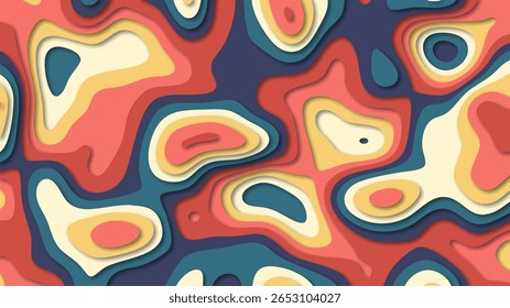 3D abstract paper art style, design layout for business presentations, flyers, posters, printsration, cards, brochure cover. Paper cut out multicolor background.