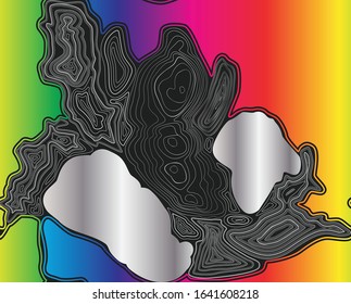 3d abstract paper cut background
Liquid wave abstract digital futuristic background
Topographic map lines, contour background.