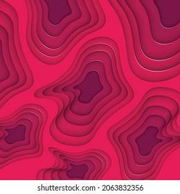 3D Abstract Paper Cut Style Gradient Background