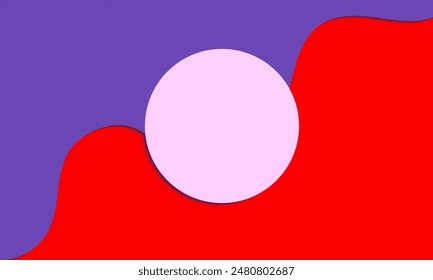 3d abstract pink circle round shape background. mockup. media post layouts for business product promotion and digital marketing, web banner, advertise
