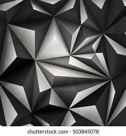 3D Abstract Polygonal Geometric Triangle Background