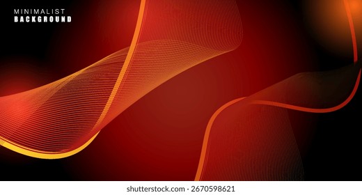 3d Abstract red background wavy line 