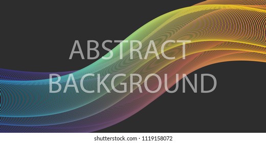 3D Abstract Retro Color Dynamic Geometric Background. Minimal Line Pattern Background. Get Creative Text. Colorful Templates For Placards, Banners, Presentations, Reports. Vector Illustration. Eps 10