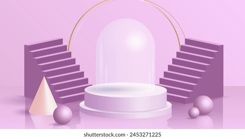 3d abstract scene background vector design in eps 10