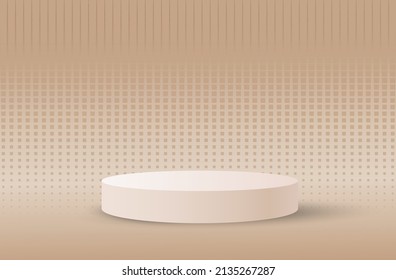 3d abstract scene with halftone background