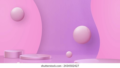 diseño de vector de fondo de formas de escena abstracta 3d en eps 10