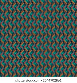 3d Abstract Seamless colorful parquet pattern vector. Geometric wallpaper. Design for fashion, fabric, cover, web, wrapping and all textile prints. Parquet wall art. Quad colored striped background. 