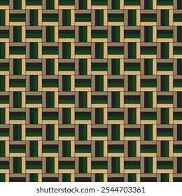 3d Abstract Seamless colorful parquet pattern vector. Geometric wallpaper. Design for fashion, fabric, cover, web, wrapping and all textile prints. Parquet wall art. Quad colored striped background. 