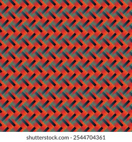 3d Abstract Seamless colorful parquet pattern vector. Geometric wallpaper. Design for fashion, fabric, cover, web, wrapping and all textile prints. Parquet wall art. Quad colored striped background. 