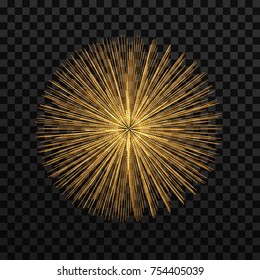 3d abstract sphere. Array with dynamic particles. Modern science and technology element. Vector illustration.