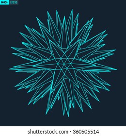 3d Abstract Sphere. Vector Illustration.
