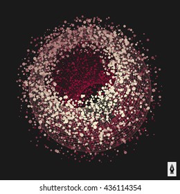 3d Abstract Spheres. Concept For Science, Technology And Network. Vector Illustration.