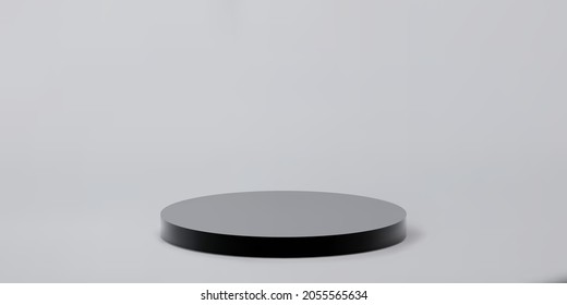 3D abstract stage rendering for product presentation vector illustration.
