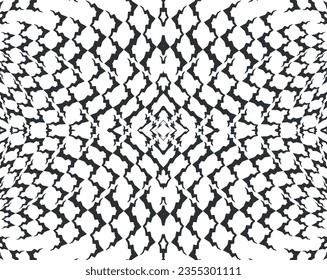 3d Abstract . Texture with wavy, billowy lines. Optical art background. Wave design black and white. Digital image with a psychedelic stripes. Vector illustration