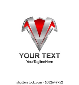 3d Abstract triangle vector logo concept illustration. Pyramid triangle. Financial stability concept sign.