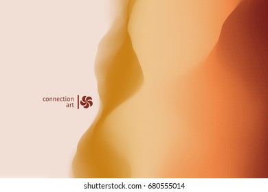 3D Abstract Vector Illustration. Wavy Background. Connection art. Design Pattern.
