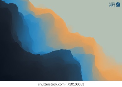 3D Abstract Vector Illustration. Wavy Background. Connection art. Design Pattern.