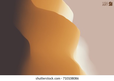 3D Abstract Vector Illustration. Wavy Background. Connection art. Design Pattern.