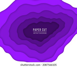 3D abstract wave background with paper cut shapes. Carving art. Osters, prints, decoration, cards, brochure cover. Cover layout design template.