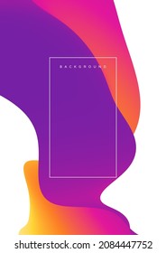 3D abstract wavy background with modern gradient colors. Motion sound wave. Vector illustration for banner, flyer, brochure, booklet, presentation or websites design. 