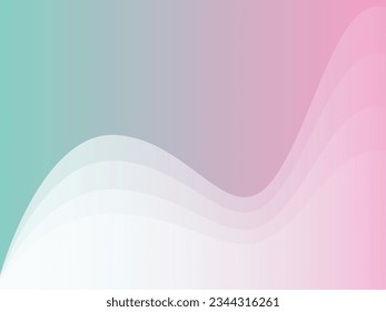 3d Abstract Wavy Gradient Background. Gradient Background