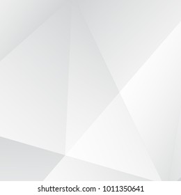 3D abstract white background. Gray paper origami pattern. Modern polygon background. Interior futuristic backdrop. Vector illustration. Geometric triangular backdrop. Trendy minimalistic design.