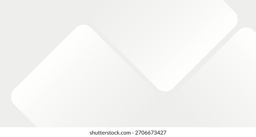 3D abstract white geometric abstract background overlap layer on bright modern