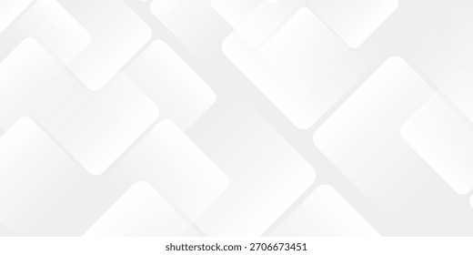 3D abstrakte weiße geometrische abstrakte Hintergrund Überlappungsschicht auf hellen modernen abstrakten einfachen Design