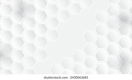 3D Abstract white and gray gradient background Halftone dots design background