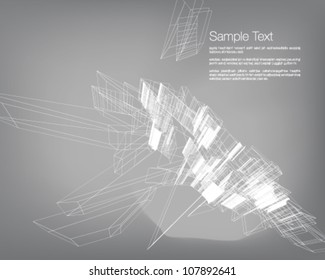 3D Abstract wireframe