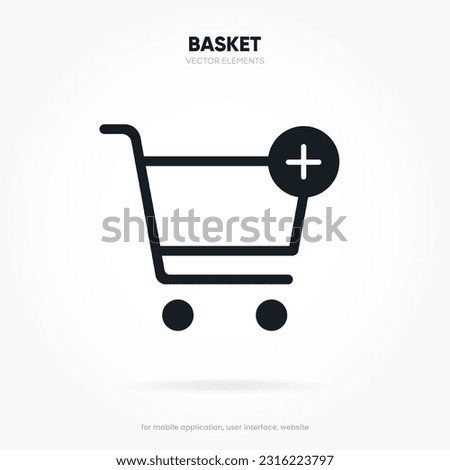 3d add button add icon add to cart icon, shopping cart sign, online shopping, click here, buy push button for website, mobile app, UI, GUI, UX.