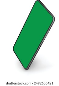 3D Advertisement Mobile Mockup Greenscreen Two