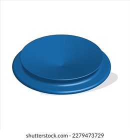 3D ästhetisches, einzigartiges Design auf weißem Hintergrund. Realistischer Teller, Schüssel, tiefer Topf, Tasse, Glas.