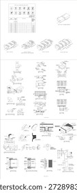 3D-Klimaanlagenbaugruppe mit HVAC-Struktur und Luftkanallayout (Beispiel)
