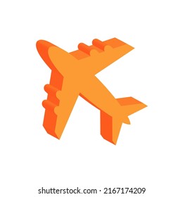 3D Air Plane Icons Design Vector
