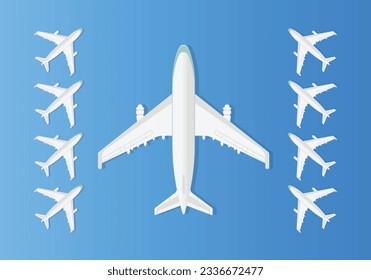 3d Airplane vector art design