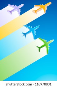 3D Airplanes Illustration