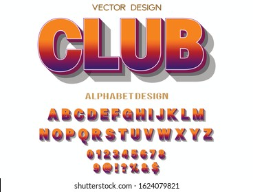 3d alphabet font.  typeface. abc.Vector. Typography. Lettering. Handdrawn. Script.Vintage modern font. Vector font . Elegant font 
