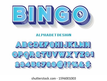 3d alphabet font.  Vector of stylized  font and alphabet new design font typeface  font