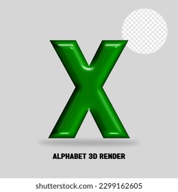 3D ALPHABET GREEN BOTTLE COLOR