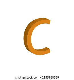 3D ALPHABET LETTERS SIMPLE CLIP ART VECTOR ILLUSTRATION