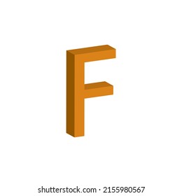 3D ALPHABET LETTERS SIMPLE CLIP ART VECTOR ILLUSTRATION