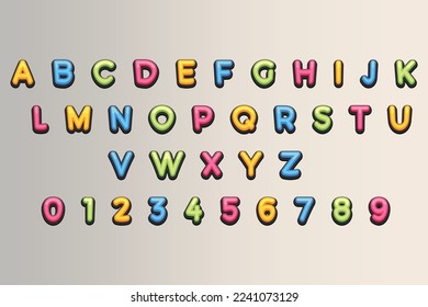 3D alphabets design and symbol art