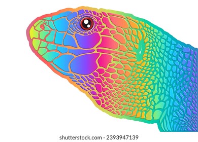 3D Amazing design wild reptile Desert lizard vector with luxurious colour