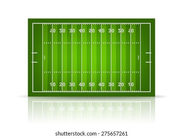 3d american football field. Vector EPS10 illustration. 