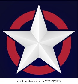 3D American star