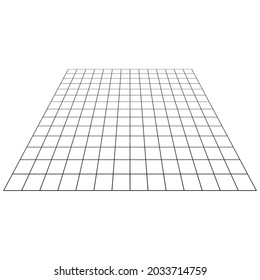 3d angled squared, checkered planes in perspective