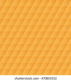 3D apricot orange color parallelogram seamless pattern background